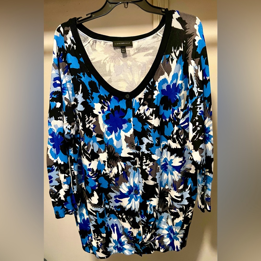 Lane Bryant Women’s Floral Cardigan Sweater